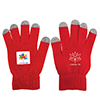 CU6356
	-TOUCH SCREEN GLOVES-Red with Grey fingertips
